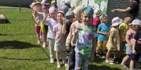 Физкультурный досуг с детьми на летнем участке "Рассчитайся по порядку, начинаем все зарядку"